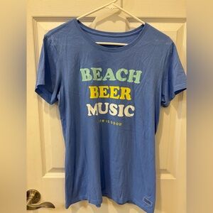 Life‎ is Good  Blue Graphic T-Shirt